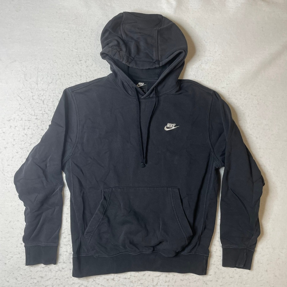 Nike Hoodie Mens S Black Fleece Pullover BV2648-010 Long Sleeve Pocket